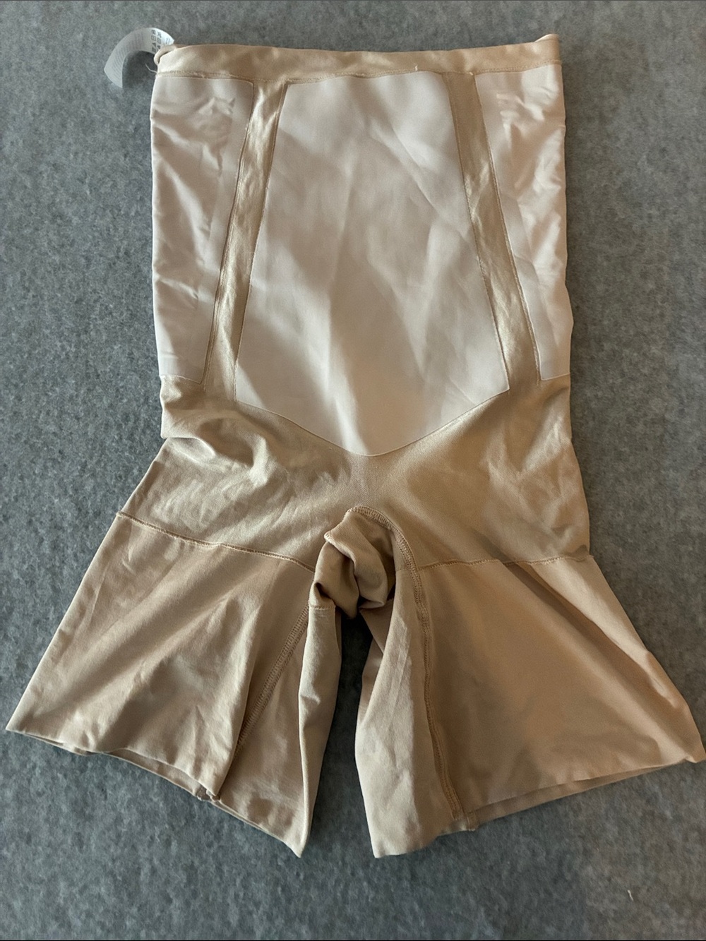 Spanx High-Waisted Thigh Shaper Shorts Beige Size Small